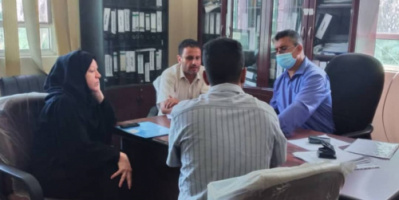 العفيف يناقش مع منظمتي (ZOA) و (MEDAIR)،تمويل مشروع مياة في منطقة مرفد بمديرية الحصين.
