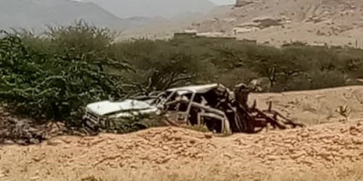 مصدر امني يكشف اسباب الانفجار الذي هز المحفد (صورة) 