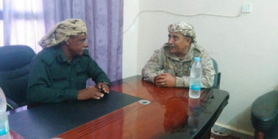 مدير الأمن وأركان حرب اللواء اول مشاه بحري يناقشان الأوضاع الأمنية في سقطرى
