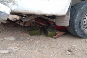  القوت المشتركة تضبط سيارة تحمل ذخائر كانت في طريقها إلى الحوثيين