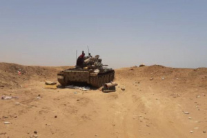 لجنة عسكرية من التحالف تصل ابين لمراقبة وقف اطلاق النار