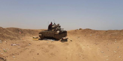  لجنة عسكرية من التحالف تصل ابين لمراقبة وقف اطلاق النار 