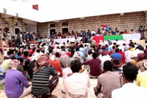 منطقة قعرة بسقطرى تحتشد احتفالا بانتصارات القوات الجنوبية في المحافظة وتأييداً لقرار إعلان الإدارة الذاتية