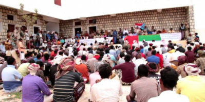 منطقة قعرة بسقطرى تحتشد احتفالا بانتصارات القوات الجنوبية في المحافظة وتأييداً لقرار إعلان الإدارة الذاتية