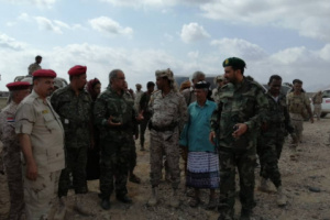 حضره العميد الحوتري لقاء مع مندوب التحالف وعدد من الشخصيات العسكرية والاجتماعية