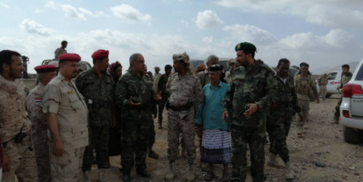 حضره العميد الحوتري لقاء مع مندوب التحالف وعدد من الشخصيات العسكرية والاجتماعية