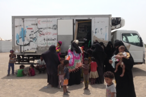 العيادة الطبية للهلال الأحمر الإماراتي تواصل تقديم خدماتها الطبية للنازحين في الخوخة