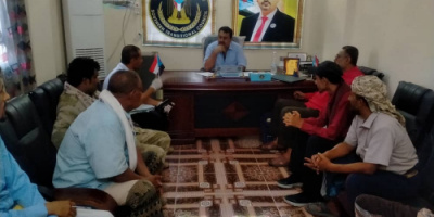 رئيس انتقالي لحج يلتقي بالقيادة المحلية لانتقالي مدينة الخضراء