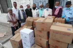 مؤسسة يافع للعمل والإنجاز تدعم مستشفى ردفان العام بمساعدات طبية ودوائية