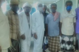 رئيس انتقالي طور الباحة يتفقد المحجر الصحي بالمديرية