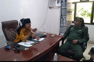 لقاء يجمع الحوتري بالقائم بأعمال مدير أمن محافظة أبين