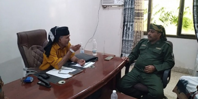لقاء يجمع الحوتري بالقائم بأعمال مدير أمن محافظة أبين
