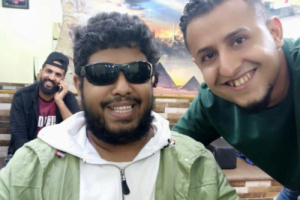 تهنئة خاصة من دائرة حقوق الانسان للشاب العريس محمـد الاعمى