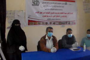 مؤسسة رؤى للتنمية والتطوير تنظم دورة تدريبية حول مخاطر الالغام والقذائف في مناطق الحرب في محافظة الضالع