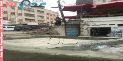 إثر حملة مجتمعية ..إزاحة مستحدث في كريتر