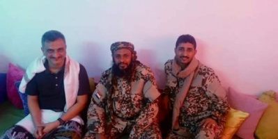 القايد خلدون حسين باقطمي يهنئ الاستاذ حامد لملس لتعيينه محافظا 