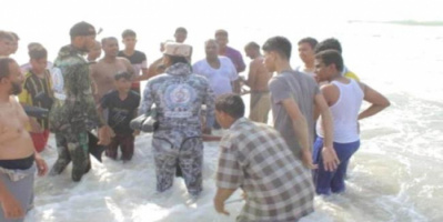 إنقاذ 21 شخصًا من الغرق بساحل حضرموت