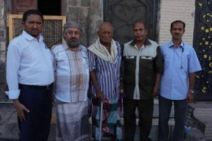 اتحاد أدباء الجنوب في زيارة لمؤسس صحيفة (المواهب) العدنية
