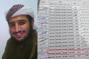  وثائق رسمية تكشف عن صرف مخصص مالي شهري من الشرعية لارهابي مطلوب لامريكا