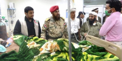 قيادات عسكرية تتفقد جرحى الحرب في مستشفيات العاصمة عدن 