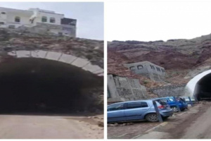 النفقان  الوحيدان في عدن مهددان بالانهيار بسبب العشوائي 