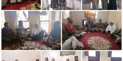 العطاس يقوم بزيارات عيدية لتفقد المناضلين وأسر الشهداء و الشخصيات التربوية والرياضية والاجتماعية المعروفة بالمكلا 