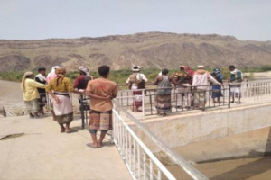  قيادة انتقالي ابين ومكتب الري يقومان بزيارة تفقدية لعدد من السدود في دلتا ابين