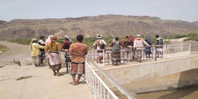  قيادة انتقالي ابين ومكتب الري يقومان بزيارة تفقدية لعدد من السدود في دلتا ابين