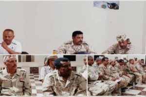 قيادة الأول مشاة بحري بسقطرى تطلع على جاهزيته