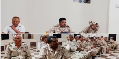 قيادة الأول مشاة بحري بسقطرى تطلع على جاهزيته