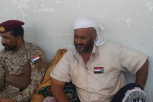 رئيس انتقالي لودر وقائد الحزام الامني يقومان بزيارة إلى مركز الاستقلال