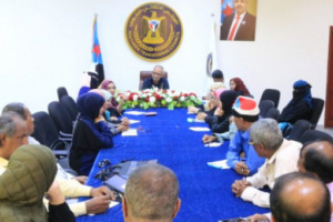 الجعدي يلتقي بنقابة المعلمين والتربويين الجنوبيون وملتقى نساء عدن 