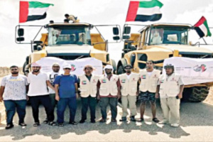 خليفة الإنسانية تواصل دعم قطاع النظافة في أرخبيل سقطرى