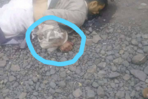 حشد الإخوان يذبح نجل قائد عسكري على طريقة داعش (صورة)