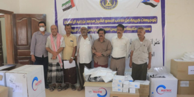 انتقالي حضرموت يواصل تسليم المرافق الصحية بالمحافظة حصتها من الدعم الإماراتي