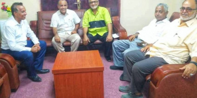 وكيل العاصمة عدن "محمد سعيد سالم" يبحث مع مكتب الشباب والرياضة جهود احياء الجانب الرياضي