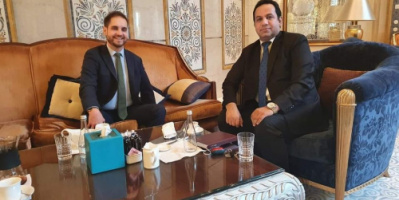 ممثل الإدارة العامة للشؤون الخارجية بالانتقالي يلتقي القائم بأعمال سفير ألمانيا 
