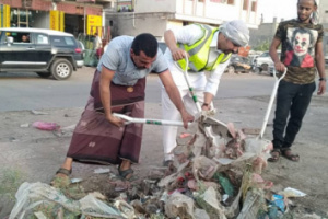  شباب مدينة الحبيلين يبادر بإطلاق حملة نظافة بجهود شبابية ذاتية في ردفان 