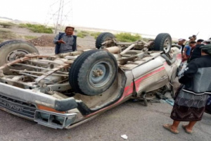 صور-حادث مرور مؤسف يودي بحياة مشايخ ووجاهات بردفان