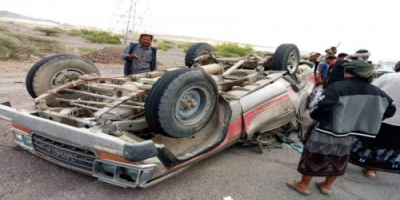 صور-حادث مرور مؤسف يودي بحياة مشايخ ووجاهات بردفان