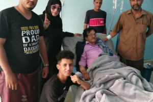 بعد تعرضة لوعكة صحية..الحالمي يطمئن على صحة المناضل قاسم صالح