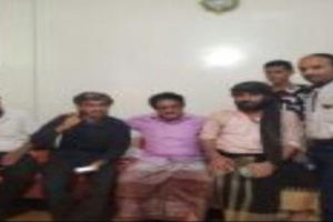  مدير مكتب القائد العام لألوية المقاومة الثوباني يزور المناضل قاسم صالح ناجي