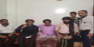  مدير مكتب القائد العام لألوية المقاومة الثوباني يزور المناضل قاسم صالح ناجي