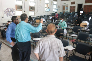 *وزارة الصحة تتفقد مستوى تنفيذ الإجراءات الاحترازية خلال أداء امتحانات معهد أمين ناشر* 