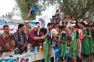 رئيس انتقالي لحج يشهد نهائي دوري الشهيد القائد يسري الحوشبي