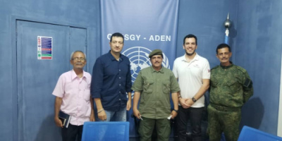 نائب مدير أمن العاصمة عدن يناقش مع مكتب المبعوث الأممي مستجدات الأوضاع الأمنية في عدن