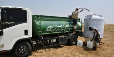 في أسبوع .. ضخ 760 ألف لتر مياه لمديريات حجة
