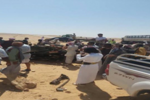  حادث مروري في ثمود يوقع 8 وفيات والمواطنين يطالبون بإخراج قوات العسكرية الأولى