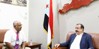 اللواء بن بريك يناقش مع المدير الإقليمي لشركة "جروب فور" عدداً من الاجراءات المتعلقة بتطبيع الحياة في العاصمة عدن
