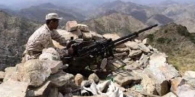 قوات اللواء الرابع حزم تكسر هجوم حوثي على احد مواقعها في حيفان